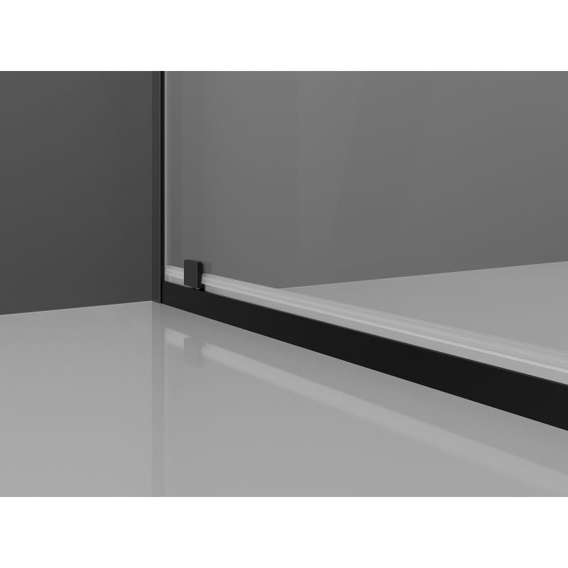 Mexen Exo drzwi prysznicowe podwójne uchylne 90 cm, transparent, czarne - 8182-090-000-70-00