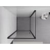 Mexen Exo kabina prysznicowa uchylna 70 x 70 cm, transparent, czarna - 817-070-070-70-00
