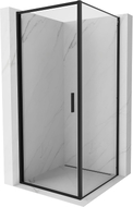 Mexen Exo-B kabina prysznicowa uchylna 90 x 90 cm, transparent, czarna - 817-090-090-70-00