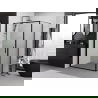 Mexen Exo kabina prysznicowa uchylna 95 x 70 cm, transparent, czarna - 817-095-070-70-00