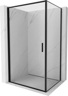 Mexen Exo-B kabina prysznicowa uchylna 70 x 75 cm, transparent, czarna - 817-070-075-70-00