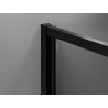 Mexen Exo-B kabina prysznicowa uchylna 70 x 85 cm, transparent, czarna - 817-070-085-70-00