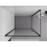 Mexen Exo-B kabina prysznicowa uchylna 90 x 100 cm, transparent, czarna - 817-090-100-70-00