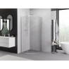 Mexen Exo-S Duo kabina prysznicowa półokrągła rozsuwana 80 x 80 cm, transparent, chrom - 8132-080-080-01-00