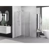 Mexen Exo kabina prysznicowa rozsuwana 100 x 100 cm, transparent, chrom - 8151-100-100-01-00