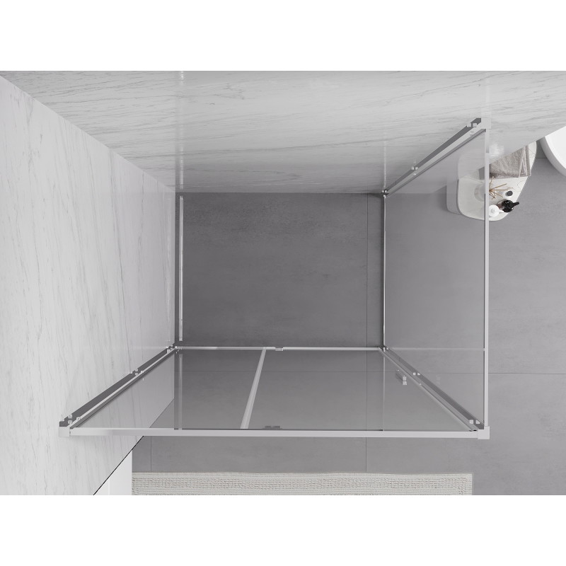 Mexen Exo kabina prysznicowa uchylna 90 x 75 cm, transparent, chrom - 819-090-075-01-00