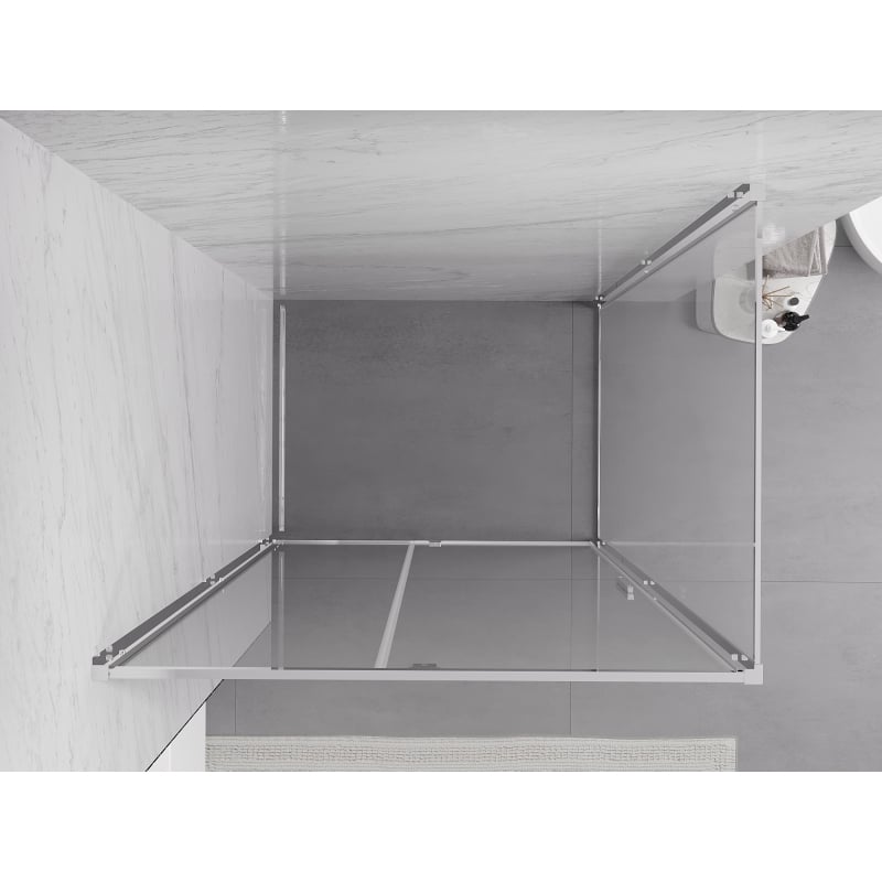 Mexen Exo-R kabina prysznicowa uchylna 115 x 85 cm, transparent, chrom - 819-115-085-01-00