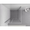 Mexen Exo kabina prysznicowa uchylna 90 x 90 cm, transparent, chrom - 819-090-090-01-00