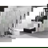Mexen Exo kabina prysznicowa uchylna 145 x 90 cm, transparent, chrom - 819-145-090-01-00