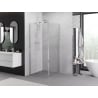 Mexen Exo kabina prysznicowa uchylna 95 x 95 cm, transparent, chrom - 819-095-095-01-00