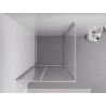 Mexen Exo-R kabina prysznicowa uchylna 95 x 95 cm, transparent, chrom - 819-095-095-01-00