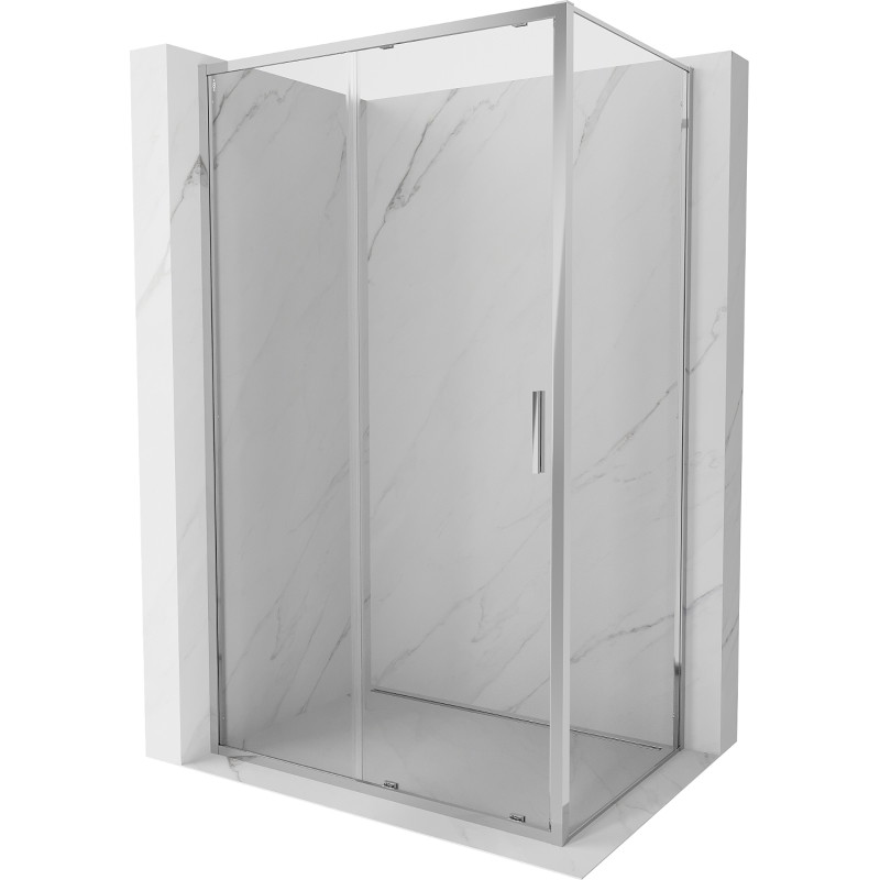 Mexen Exo-S kabina prysznicowa rozsuwana 145 x 75 cm, transparent, chrom - 8151-145-075-01-00