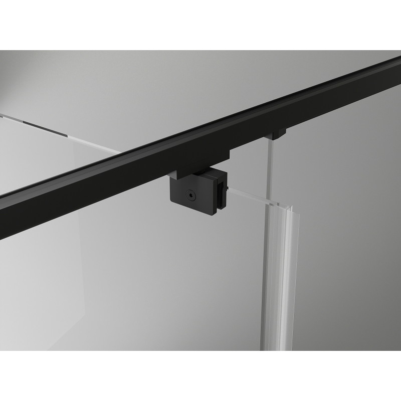 Mexen Exo-R kabina prysznicowa uchylna 120 x 80 cm, transparent, czarna - 819-120-080-70-00