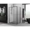 Mexen Exo kabina prysznicowa uchylna 135 x 80 cm, transparent, czarna - 819-135-080-70-00
