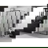 Mexen Exo kabina prysznicowa uchylna 150 x 85 cm, transparent, czarna - 819-150-085-70-00