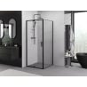 Mexen Exo kabina prysznicowa uchylna 90 x 90 cm, transparent, czarna - 819-090-090-70-00