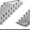 Mexen Exo kabina prysznicowa uchylna 145 x 90 cm, transparent, czarna - 819-145-090-70-00