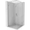 Mexen Exo-R Duo kabina prysznicowa kwadratowa uchylna 100 x 100 cm, transparent, chrom - 8110-100-100-01-00
