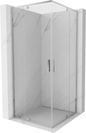 Mexen Exo-R Duo kabina prysznicowa kwadratowa uchylna 100 x 100 cm, transparent, chrom - 8110-100-100-01-00