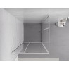 Mexen Exo-R Duo kabina prysznicowa kwadratowa uchylna 90 x 90 cm, transparent, chrom - 8110-090-090-01-00