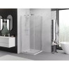 Mexen Exo-R Duo kabina prysznicowa kwadratowa uchylna 100 x 100 cm, transparent, chrom - 8110-100-100-01-00
