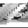 Mexen Exo kabina prysznicowa kwadratowa uchylna 100 x 100 cm, transparent, chrom - 8110-110-110-01-00