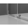 Mexen Exo-R Duo kabina prysznicowa kwadratowa uchylna 90 x 90 cm, transparent, chrom - 8110-090-090-01-00