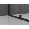 Mexen Exo-R Duo kabina prysznicowa kwadratowa uchylna 70 x 70 cm, transparent, czarna - 8110-070-070-70-00