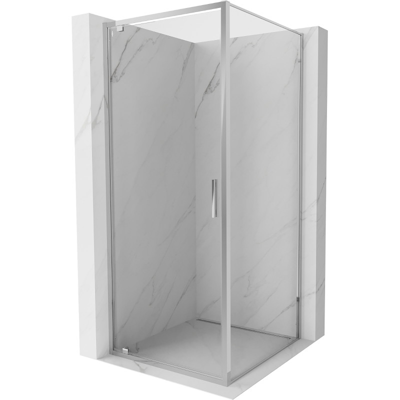 Mexen Exo-BR kabina prysznicowa uchylna 75 x 75 cm, transparent, chrom - 8181-075-075-01-00