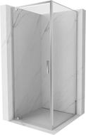 Mexen Exo-BR kabina prysznicowa uchylna 80 x 80 cm, transparent, chrom - 8181-080-080-01-00