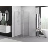 Mexen Exo-BR kabina prysznicowa uchylna 85 x 85 cm, transparent, chrom - 8181-085-085-01-00
