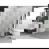 Mexen Exo kabina prysznicowa uchylna 75 x 100 cm, transparent, chrom - 8181-075-100-01-00
