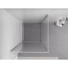 Mexen Exo kabina prysznicowa uchylna 100 x 100 cm, transparent, chrom - 8181-100-100-01-00