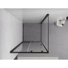 Mexen Exo-S kabina prysznicowa rozsuwana 90 x 90 cm, transparent, czarna - 8151-090-090-70-00