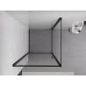 Mexen Exo kabina prysznicowa uchylna 70 x 70 cm, transparent, czarna - 8181-070-070-70-00