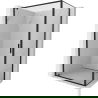 Mexen Exo kabina prysznicowa uchylna 90 x 70 cm, transparent, czarna - 8181-090-070-70-00