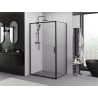 Mexen Exo kabina prysznicowa rozsuwana 105 x 70 cm, transparent, czarna - 8151-105-070-70-00