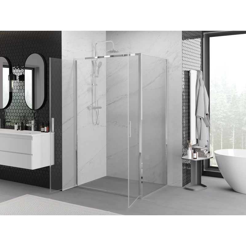 Mexen Exo kabina prysznicowa uchylna 70 x 95 cm, transparent, chrom - 814-070-095-01-00