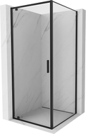 Mexen Exo-BR kabina prysznicowa uchylna 75 x 75 cm, transparent, czarna - 8181-075-075-70-00
