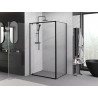 Mexen Exo-BR kabina prysznicowa uchylna 75 x 85 cm, transparent, czarna - 8181-075-085-70-00