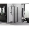 Mexen Exo-B Duo kabina prysznicowa uchylna 90 x 90 cm, transparent, czarna - 814-090-090-70-00