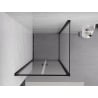 Mexen Exo kabina prysznicowa uchylna 100 x 100 cm, transparent, czarna - 814-100-100-70-00