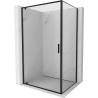 Mexen Exo-BR kabina prysznicowa uchylna 90 x 95 cm, transparent, czarna - 8181-090-095-70-00
