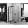 Mexen Exo kabina prysznicowa uchylna 95 x 100 cm, transparent, czarna - 8181-095-100-70-00