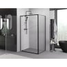 Mexen Exo kabina prysznicowa uchylna 95 x 100 cm, transparent, czarna - 8181-095-100-70-00
