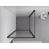 Mexen Exo-BR kabina prysznicowa uchylna 100 x 100 cm, transparent, czarna - 8181-100-100-70-00