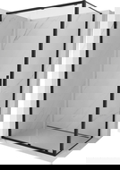Mexen Exo kabina prysznicowa rozsuwana 100 x 80 cm, transparent, czarna - 8151-100-080-70-00