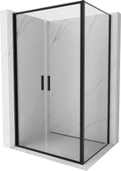 Mexen Exo-B Duo kabina prysznicowa uchylna 80 x 95 cm, transparent, czarna - 814-080-095-70-00