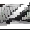 Mexen Exo kabina prysznicowa rozsuwana 145 x 85 cm, transparent, czarna - 8151-145-085-70-00
