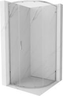 Mexen Exo-S kabina prysznicowa półokrągła rozsuwana 70 x 70 cm, transparent, chrom - 8131-070-070-01-00